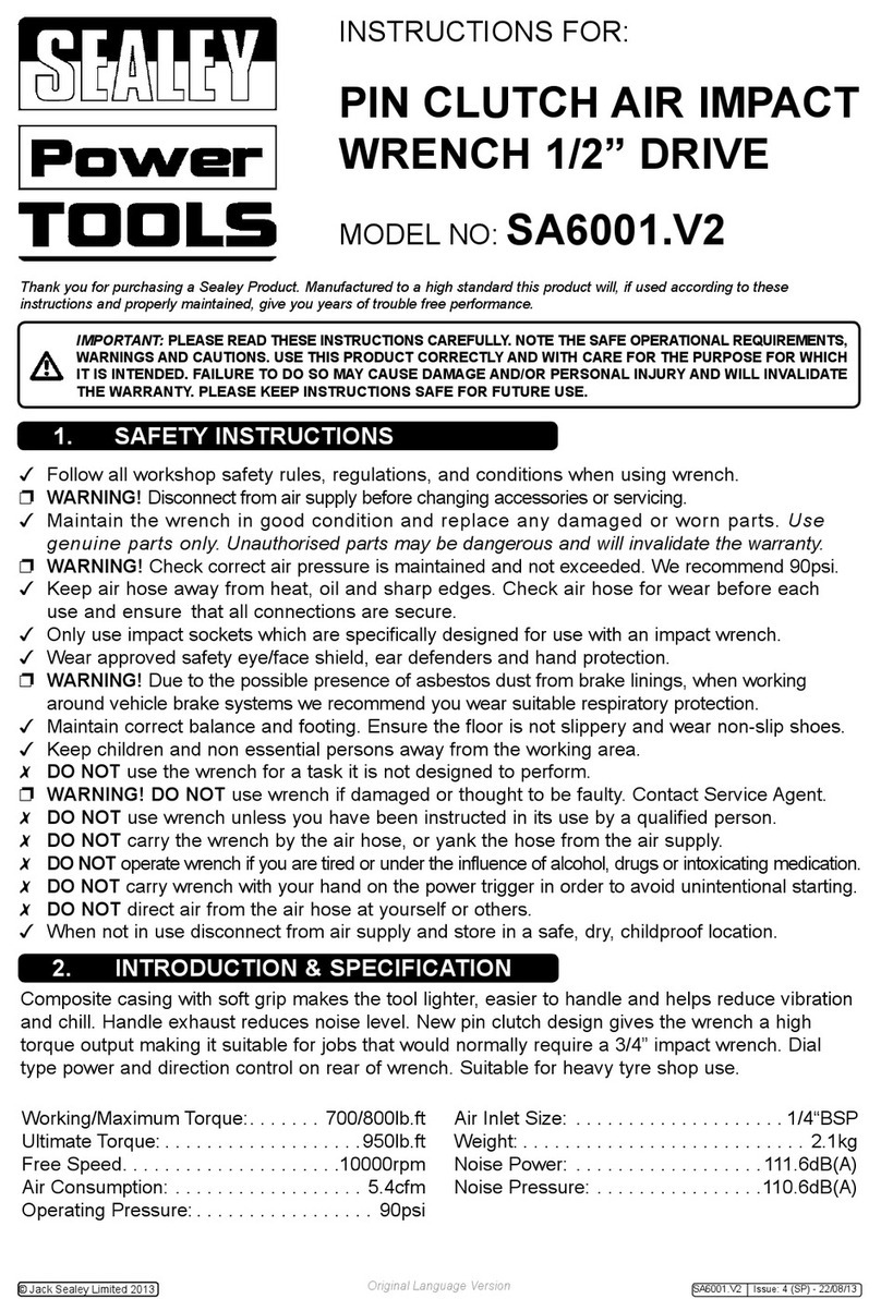 Sealey SA6001.V2 instructions