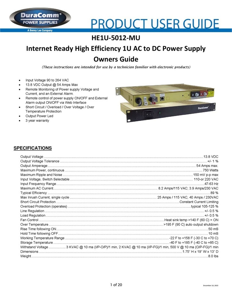 DuraComm HE1U-5012-MU User manual