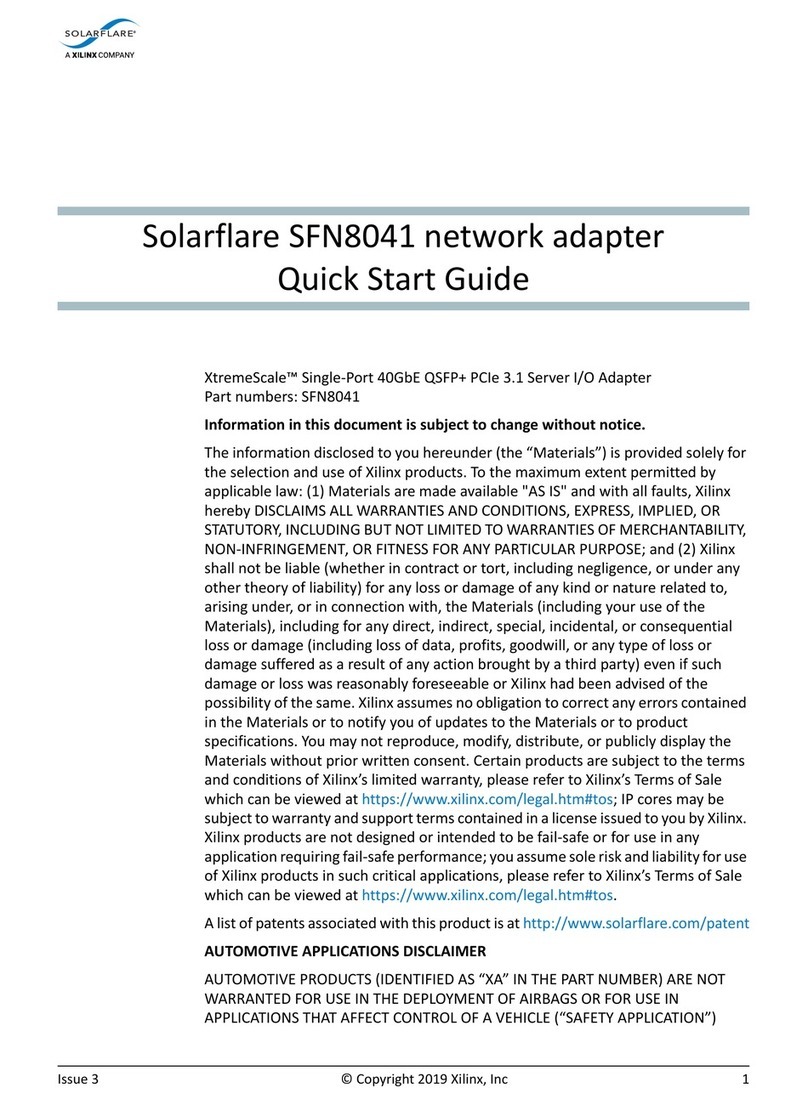 Solarflare SFN8041 User manual