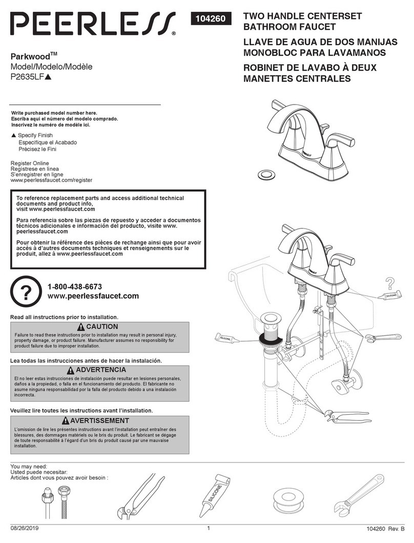PEERLESS Parkwood P2635LF Series User manual