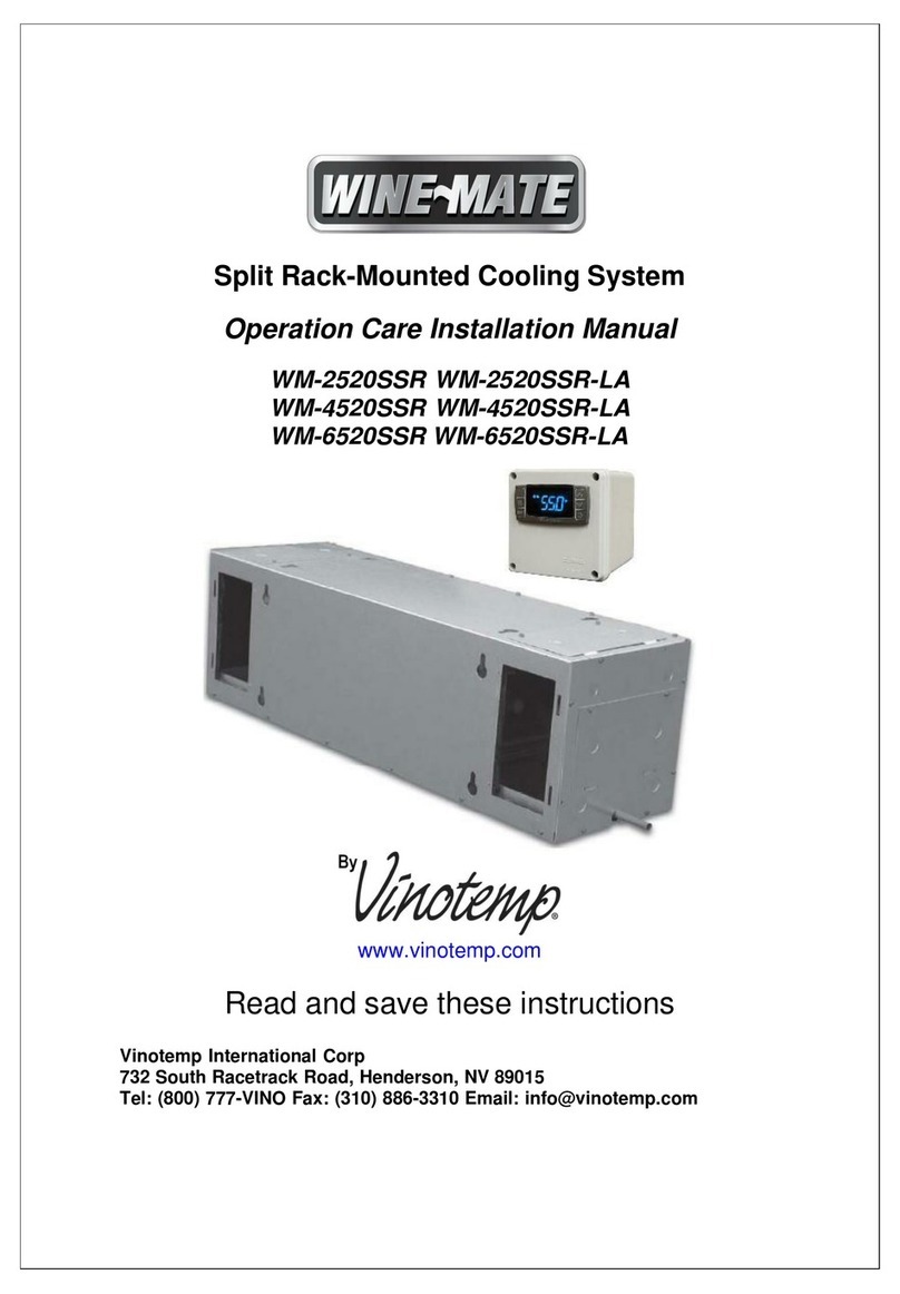 Vinotemp Wine-Mate WM-2520SSR Operation Care Installation Manual Vinotemp Wine-Mate WM-2520SSR Operation Care Installation Manual
