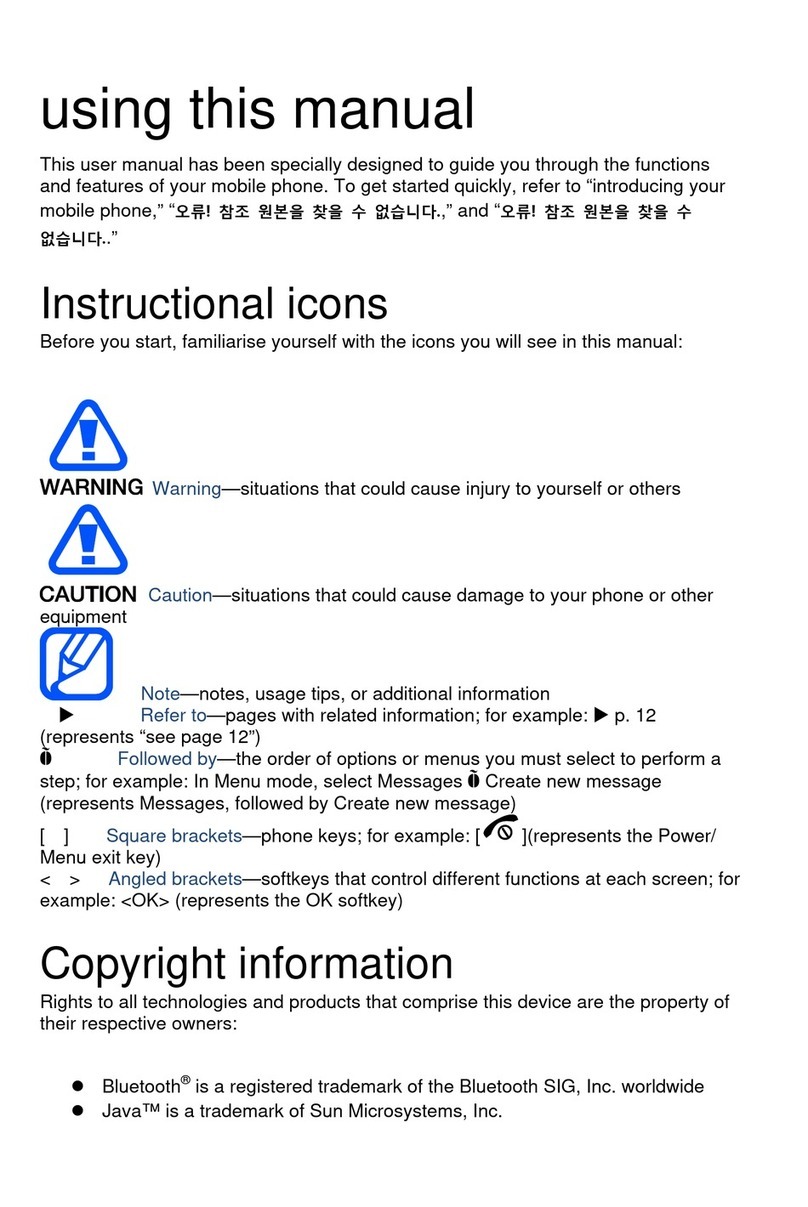 Samsung SPH-M360 User manual