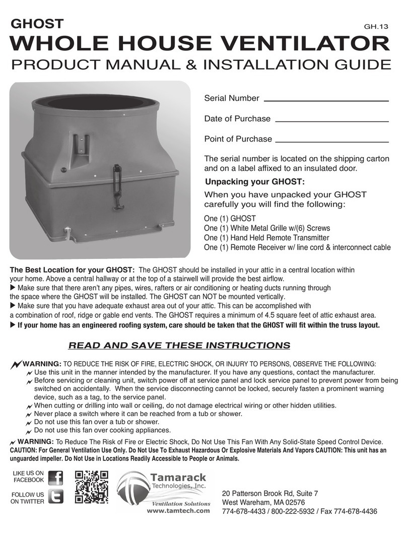 Tamarack Technologies HV3400 User manual