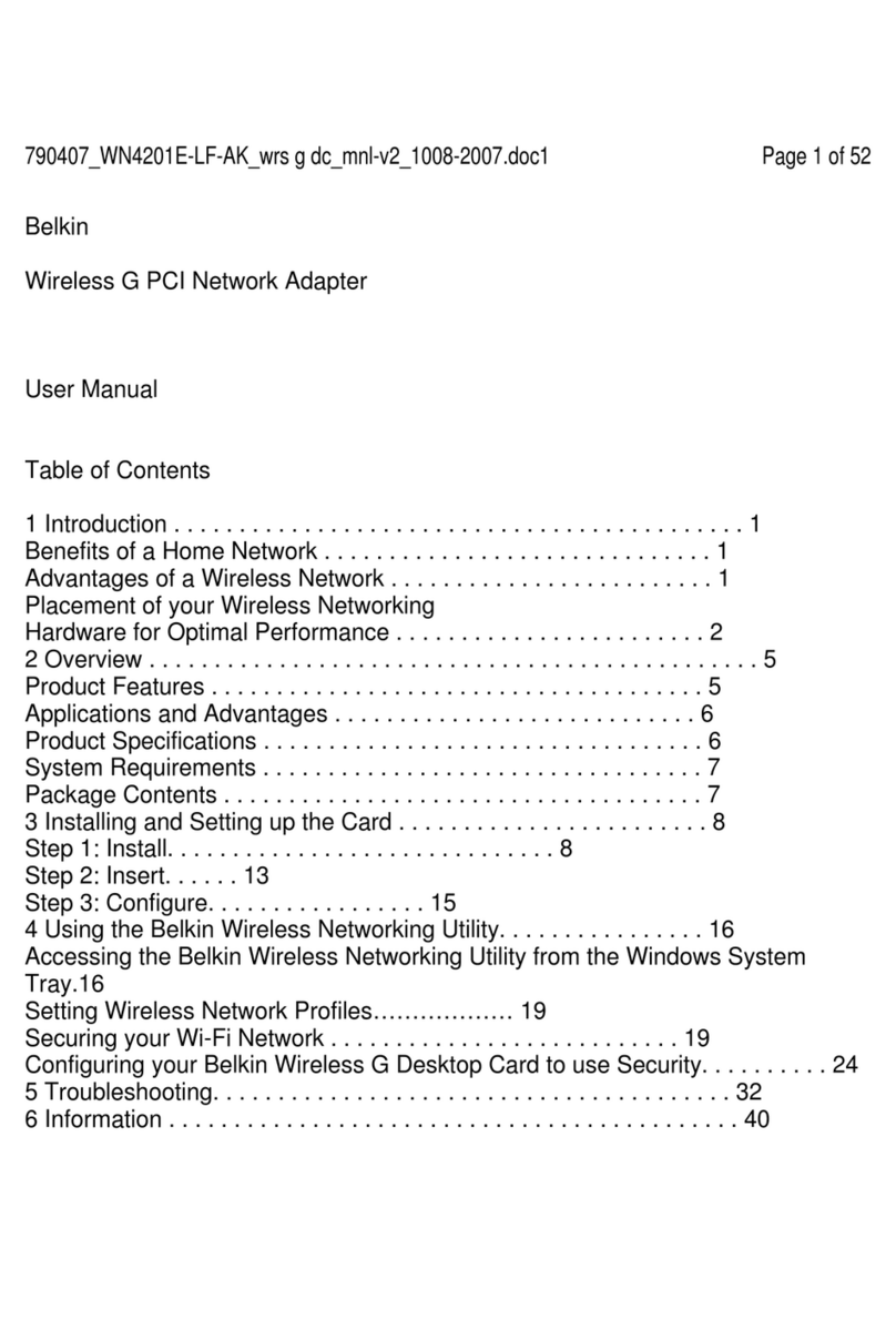 Belkin F5D7000H User manual