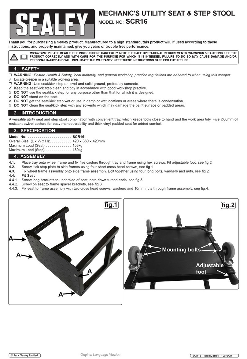 Sealey SCR16 quick start guide