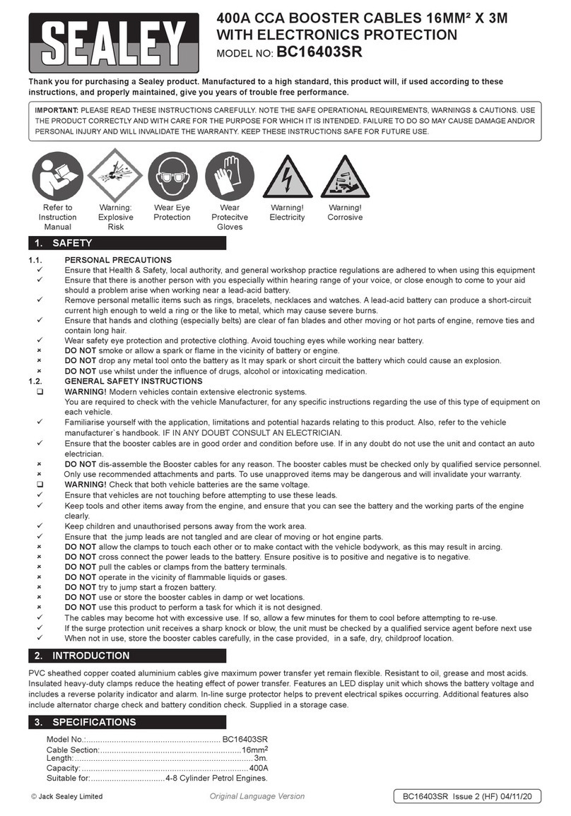 Sealey BC16403SR User manual