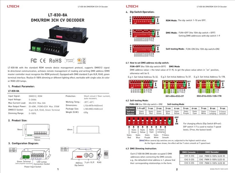 Ltech LT-830-8A quick start guide