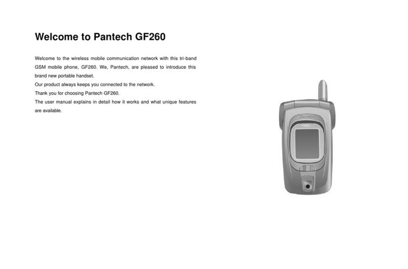 Pantech GF260 User manual