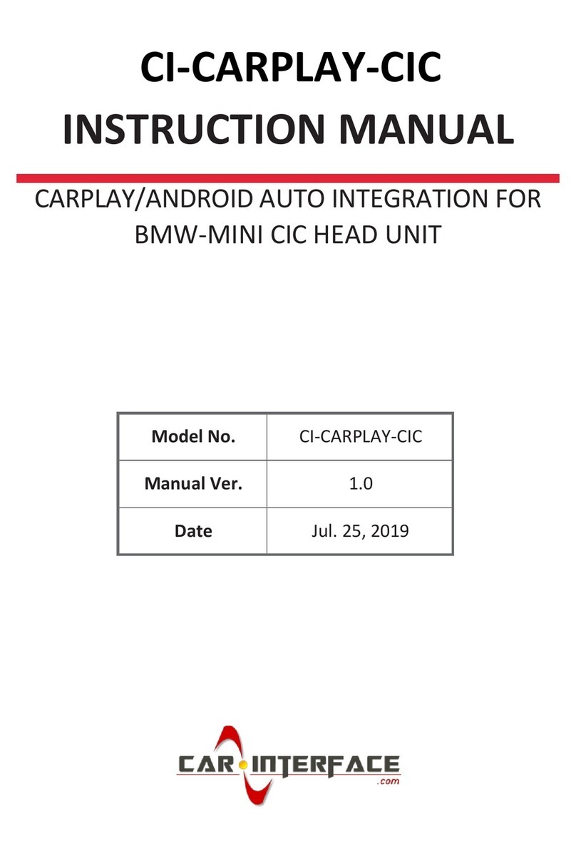 Car-Interface CI-CARPLAY-CIC User manual Car-Interface CI-CARPLAY-CIC User manual