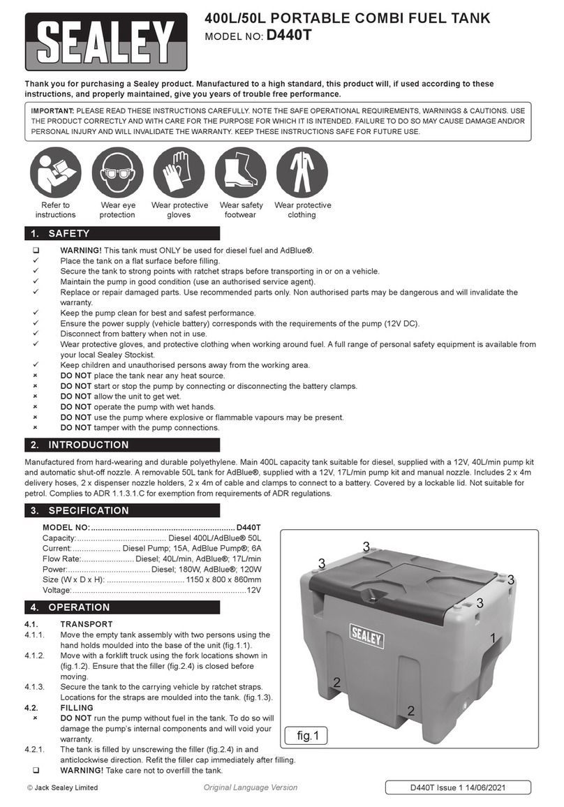 Sealey D440T manual