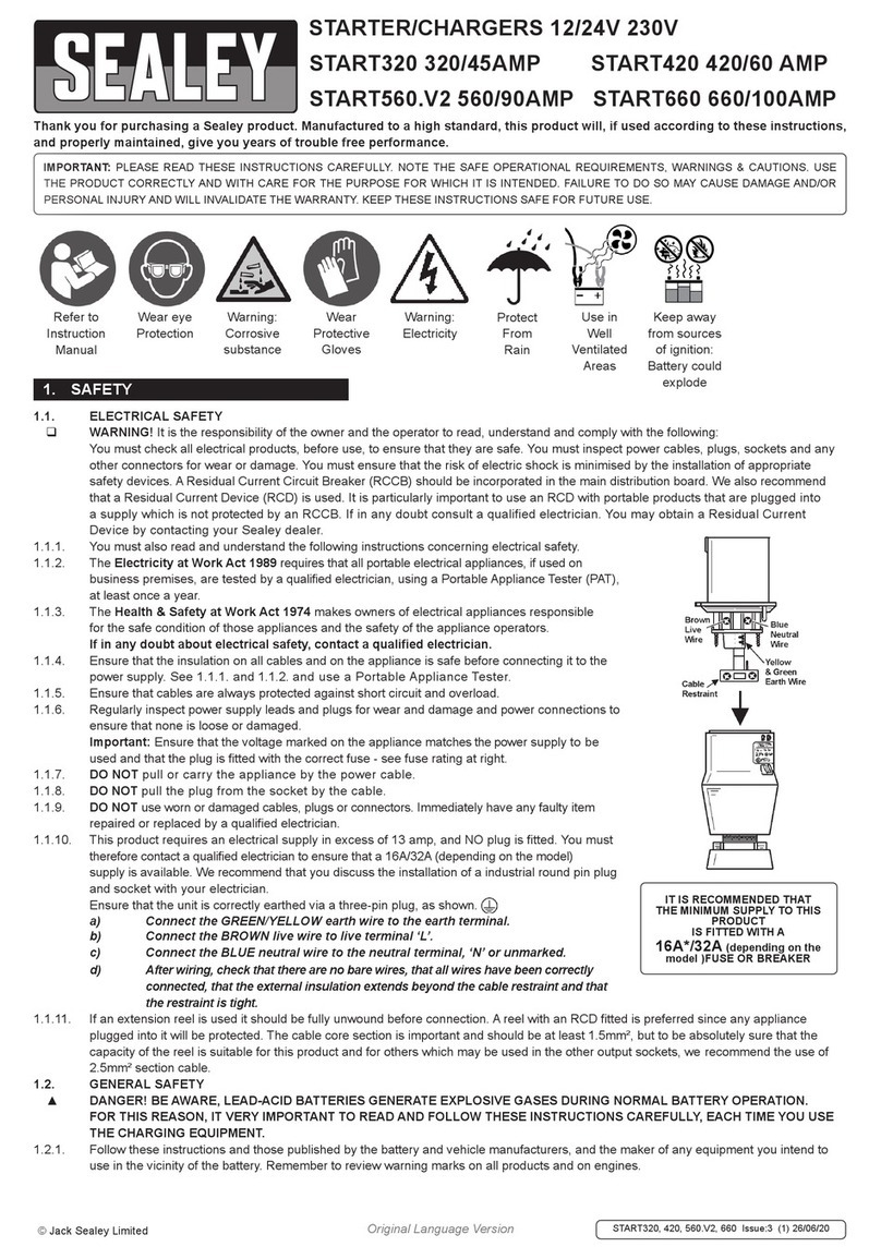 Sealey START320 User manual