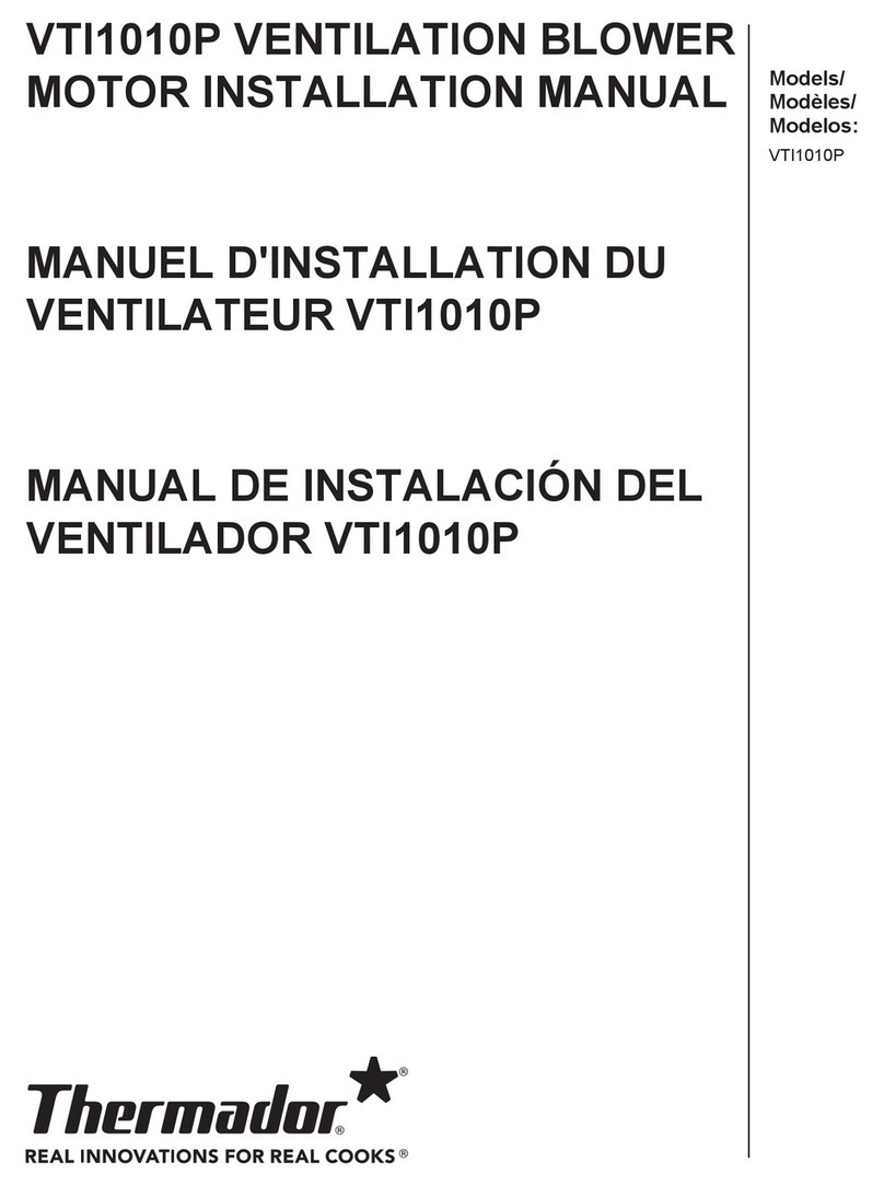 Thermador VTI1010P installation manual