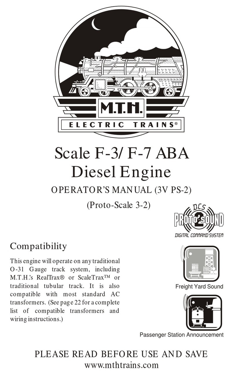 MTHTrains Scale Premier F-3 ABA User manual
