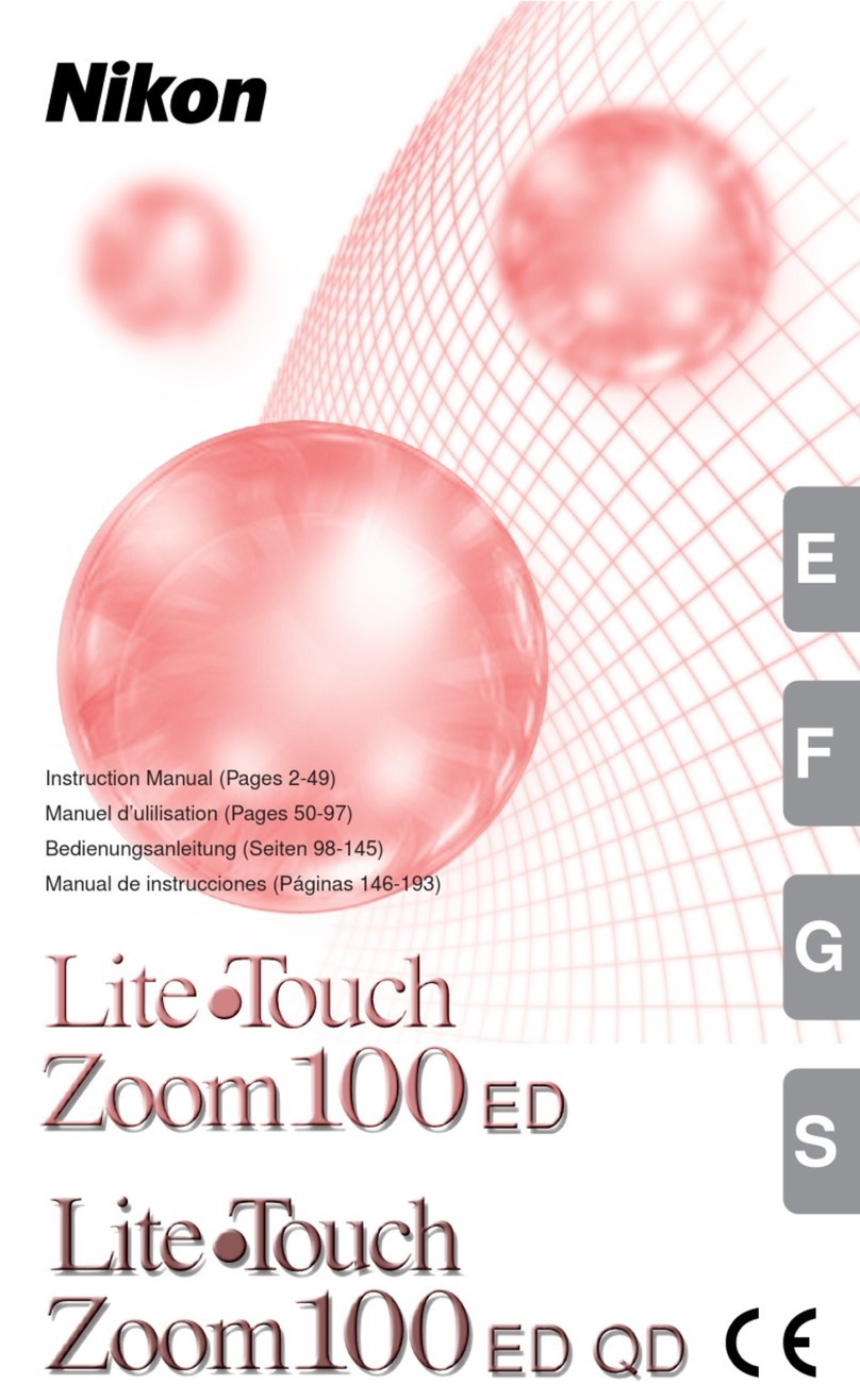 Nikon Lite Touch Zoom 100ED User manual