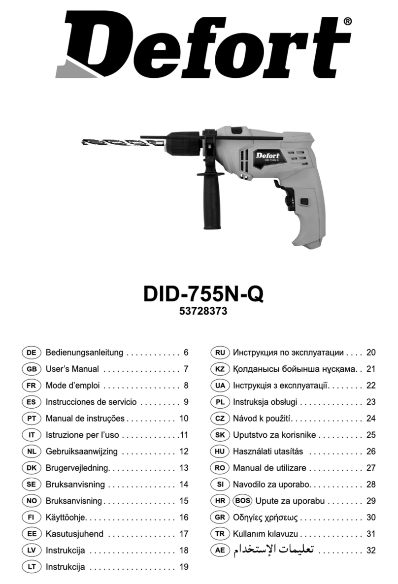 Defort 53728373 User manual