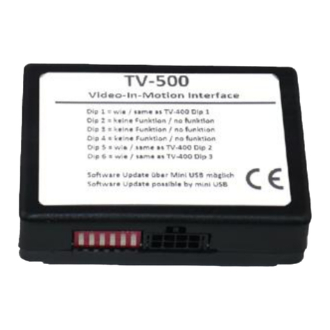 Car-Interface TV-Free User manual