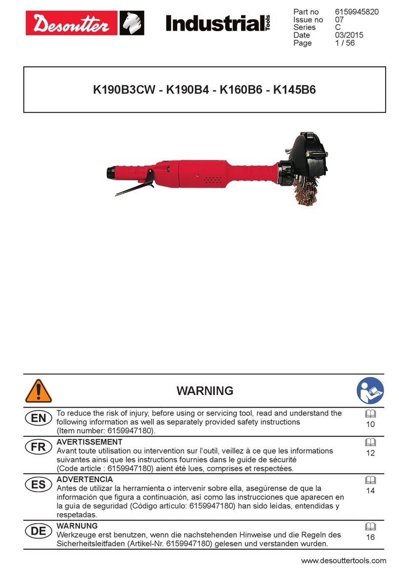 Desoutter K190B3CW User manual Desoutter K190B3CW User manual