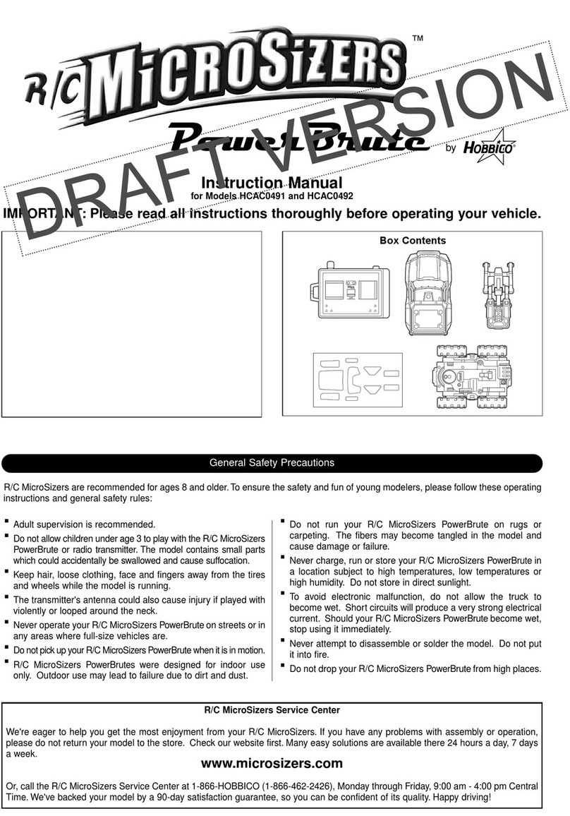 Hobbico R/C MicroSizers PowerBrute HCAC0491 User manual