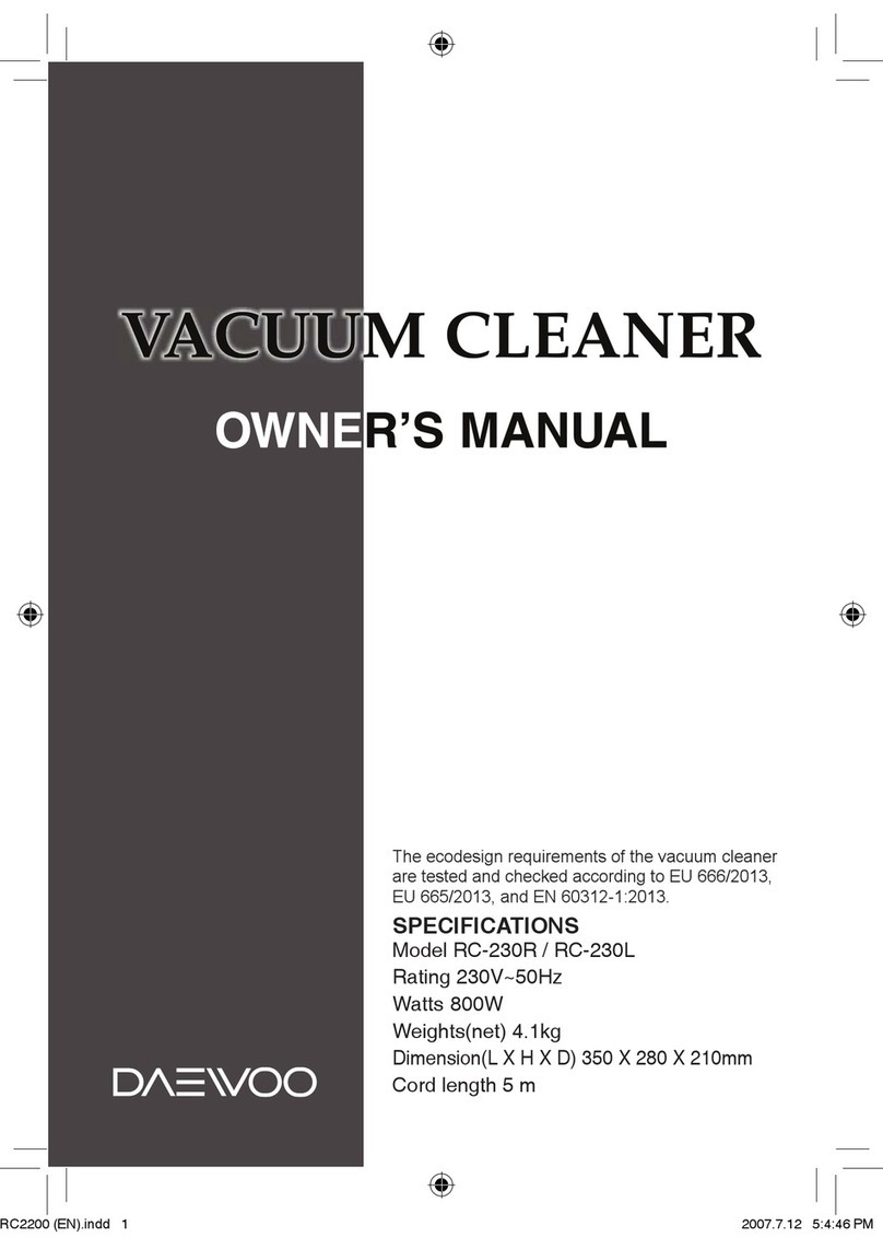 Daewoo RC-230R User manual Daewoo RC-230R User manual