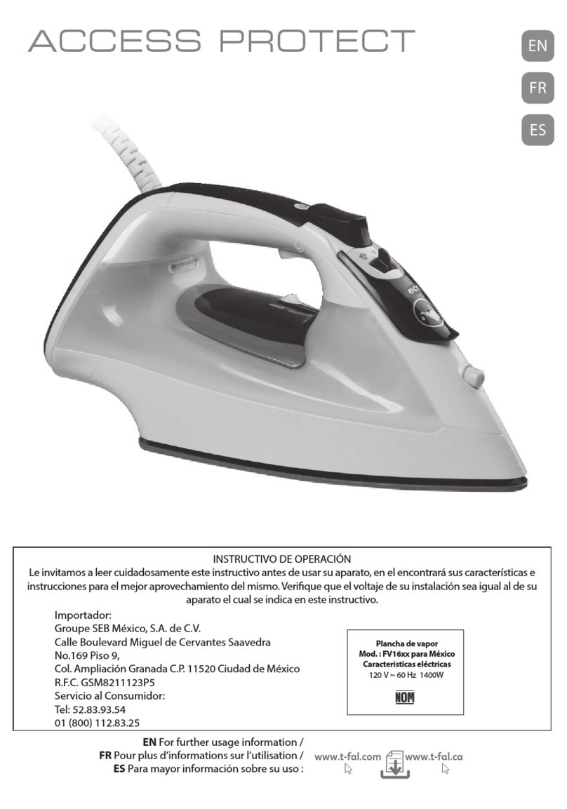 TEFAL ACCESS PROTECT FV1610Q0 manual