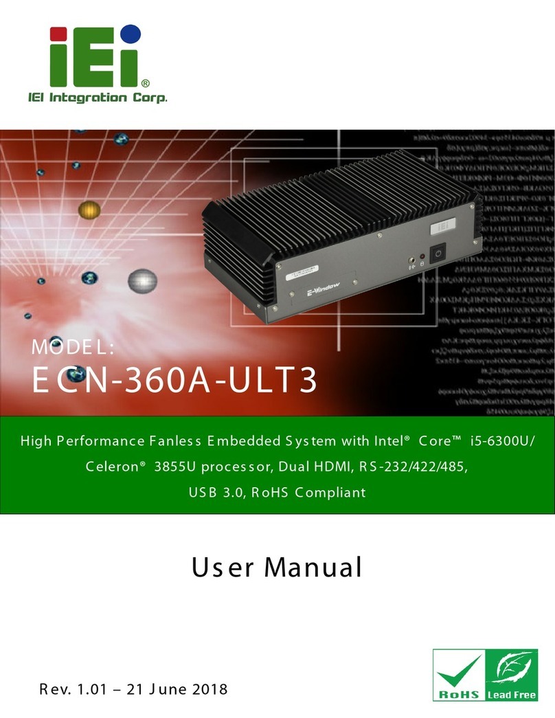 IEI Technology ECN-360A-ULT3-C/4G-R10 user manual