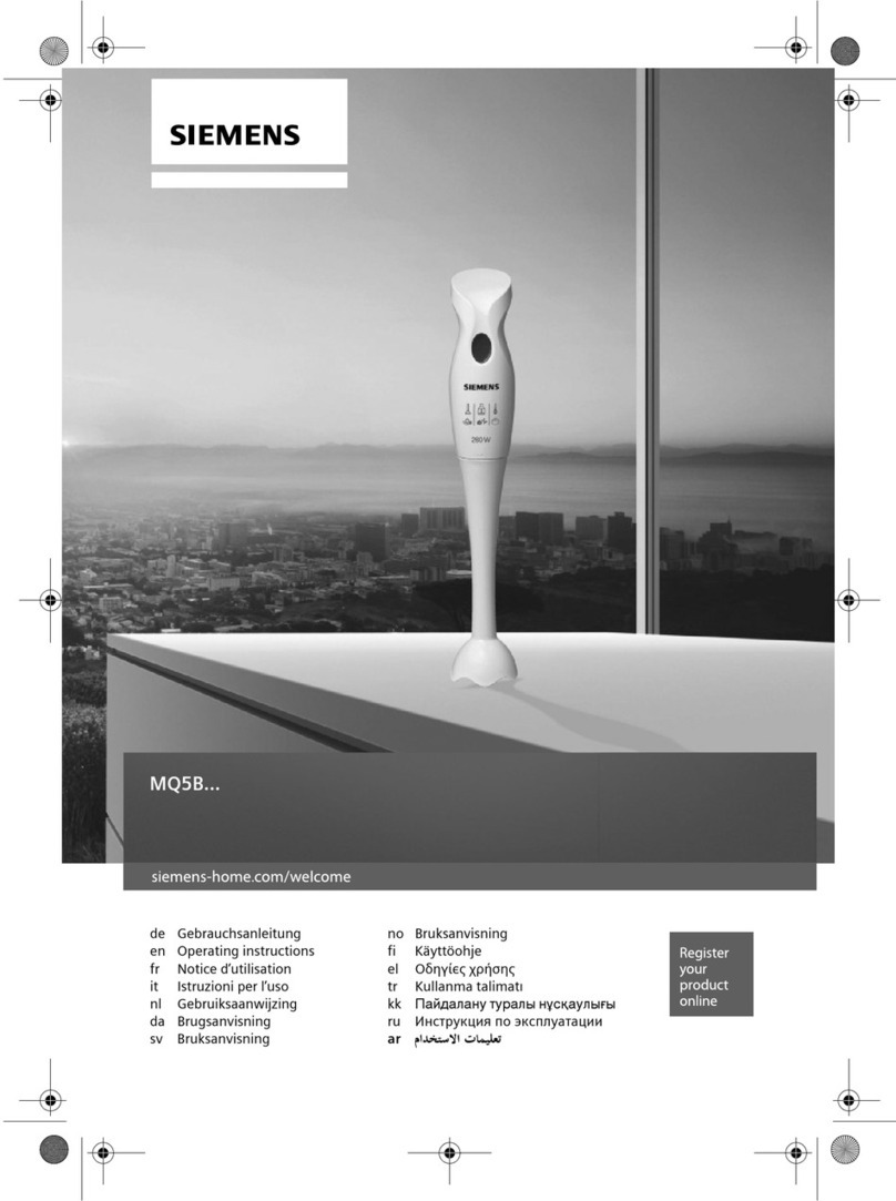 Siemens MQ5B150 User manual
