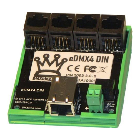 DMXking.com eDMX4 DIN User manual