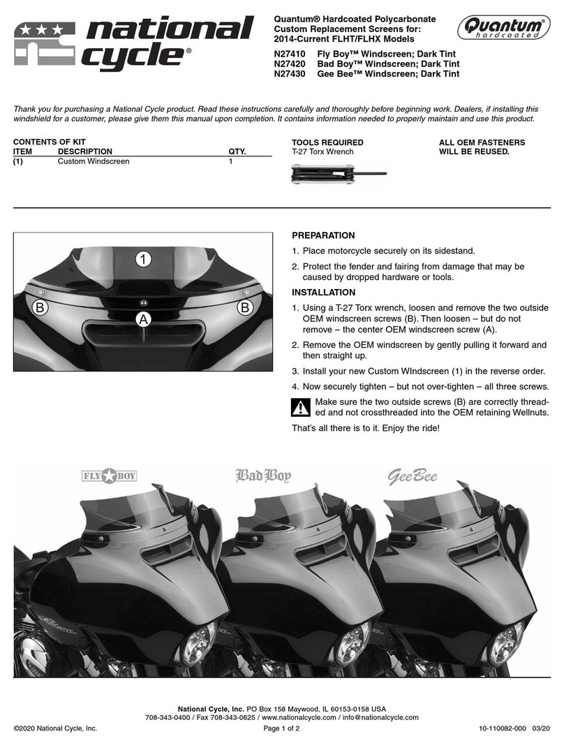 National Cycle Fly Boy N27410 User manual National Cycle Fly Boy N27410 User manual