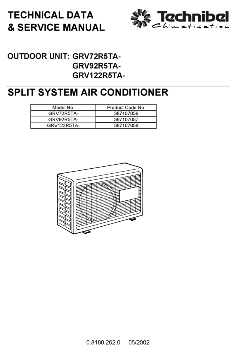 Technibel Climatisation GRV72R5TA Manual