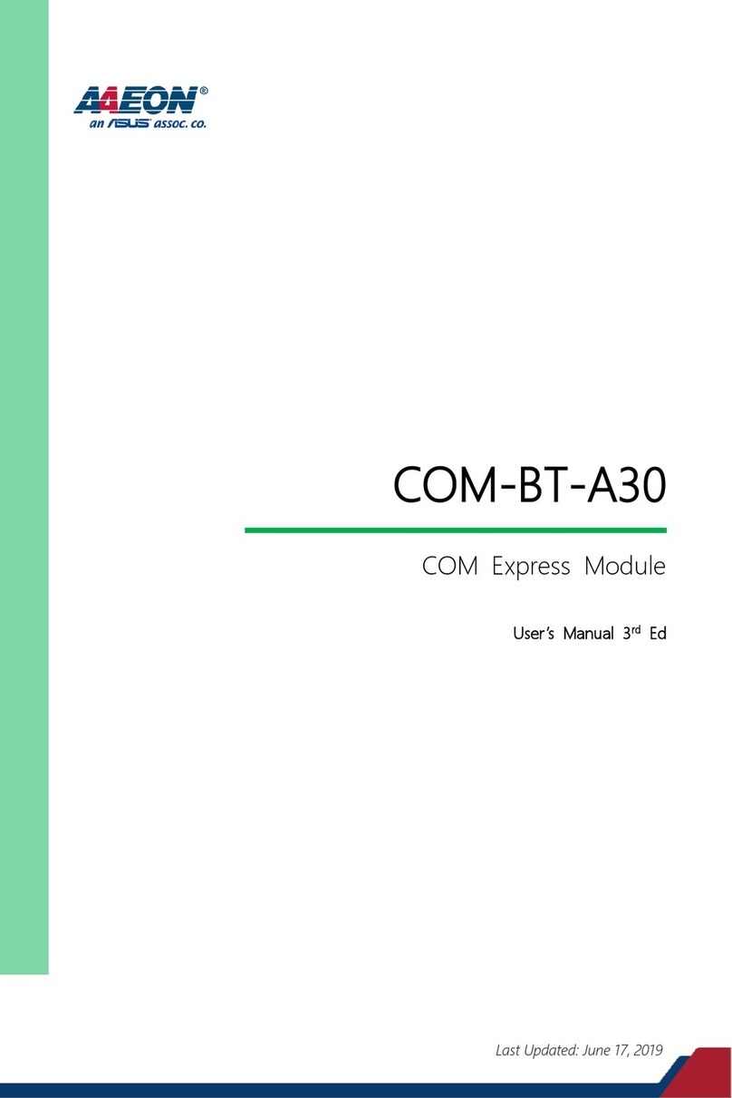Asus AAEON COM-BT-A30 User manual