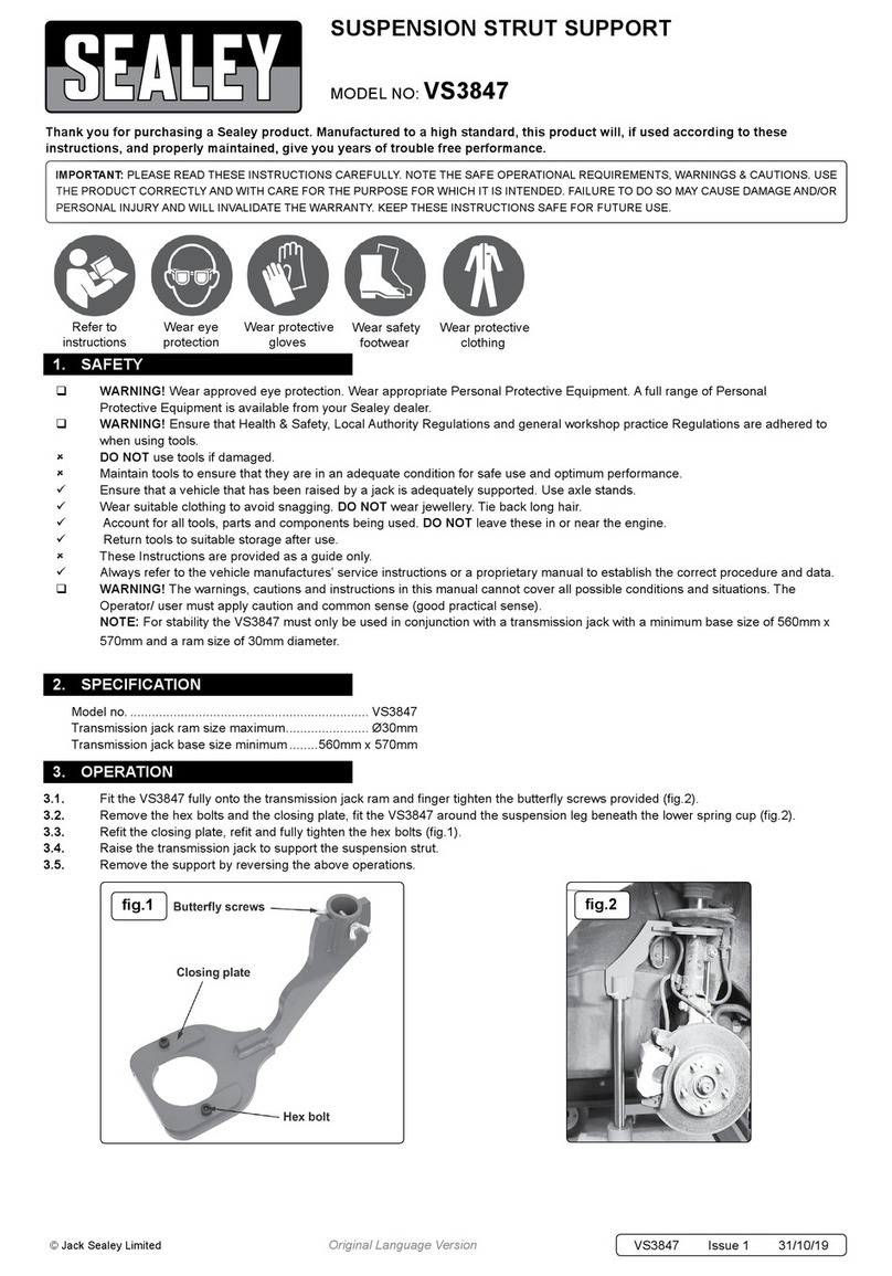 Sealey VS3847 quick start guide