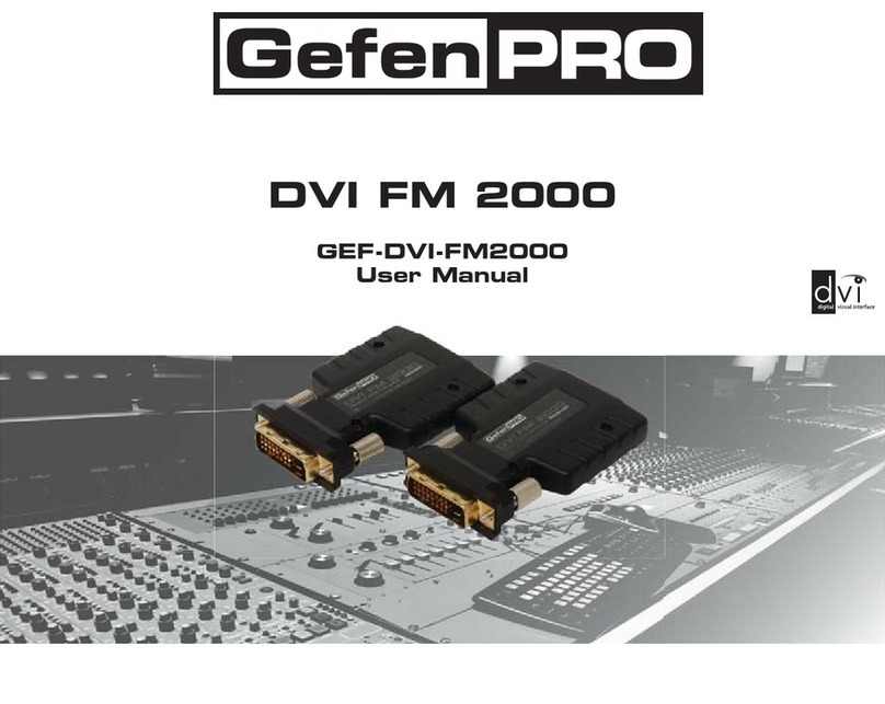 Gefen GEF-DVI-FM2000 User manual