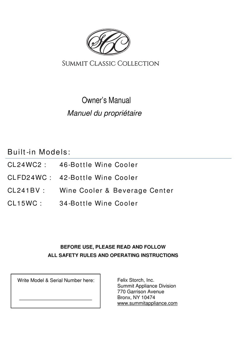 Summit Classic Collection CL241BV owner's manual