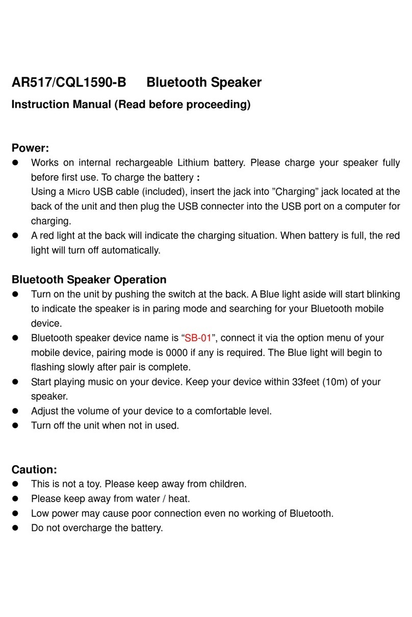 Conquer AR517/CQL1590-B User manual