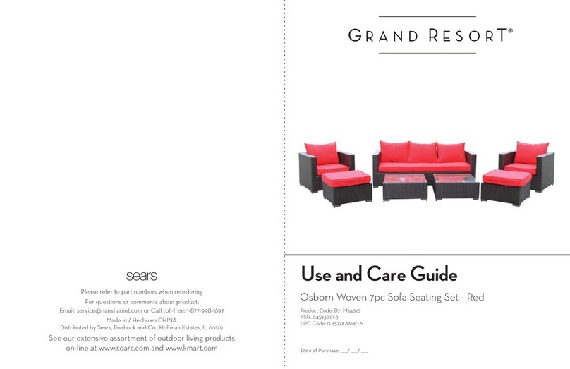 Sears GRAND RESORT D71 M34626 Use and care guide
