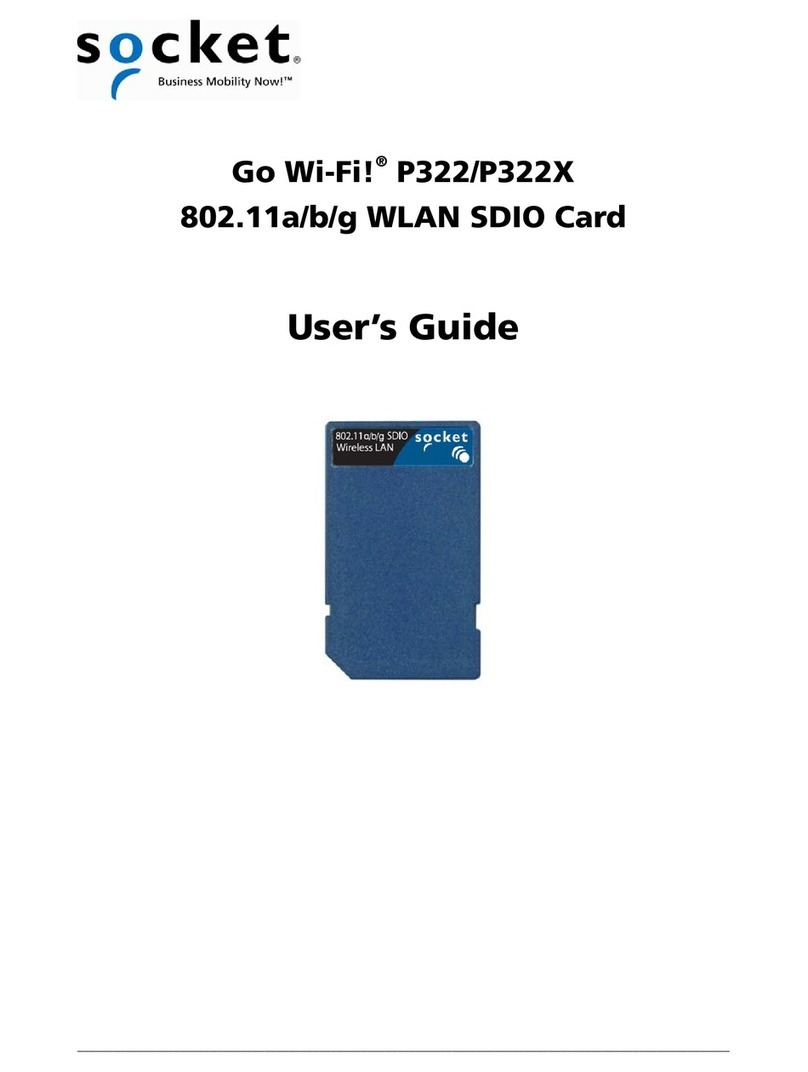 Socket Go Wi-Fi! P322 User manual Socket Go Wi-Fi! P322 User manual