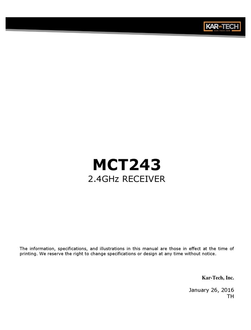 KAR-TECH MCT243 User manual