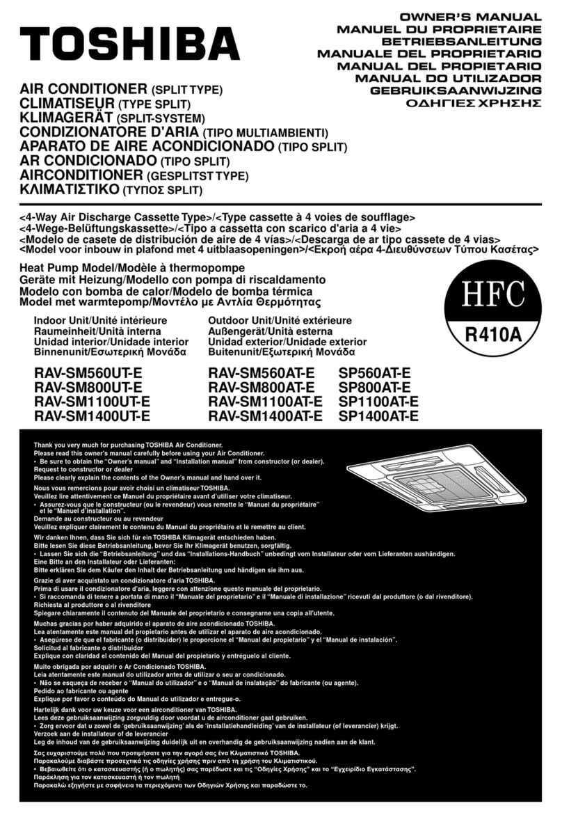 Toshiba RAV-SM560UT-E User manual
