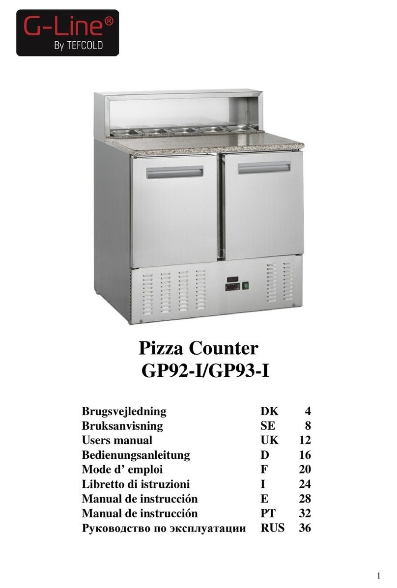 Tefcold G-Line GP92-I User manual