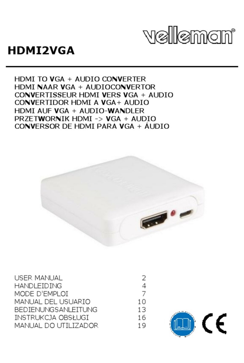 Velleman HDMI2VGA user manual