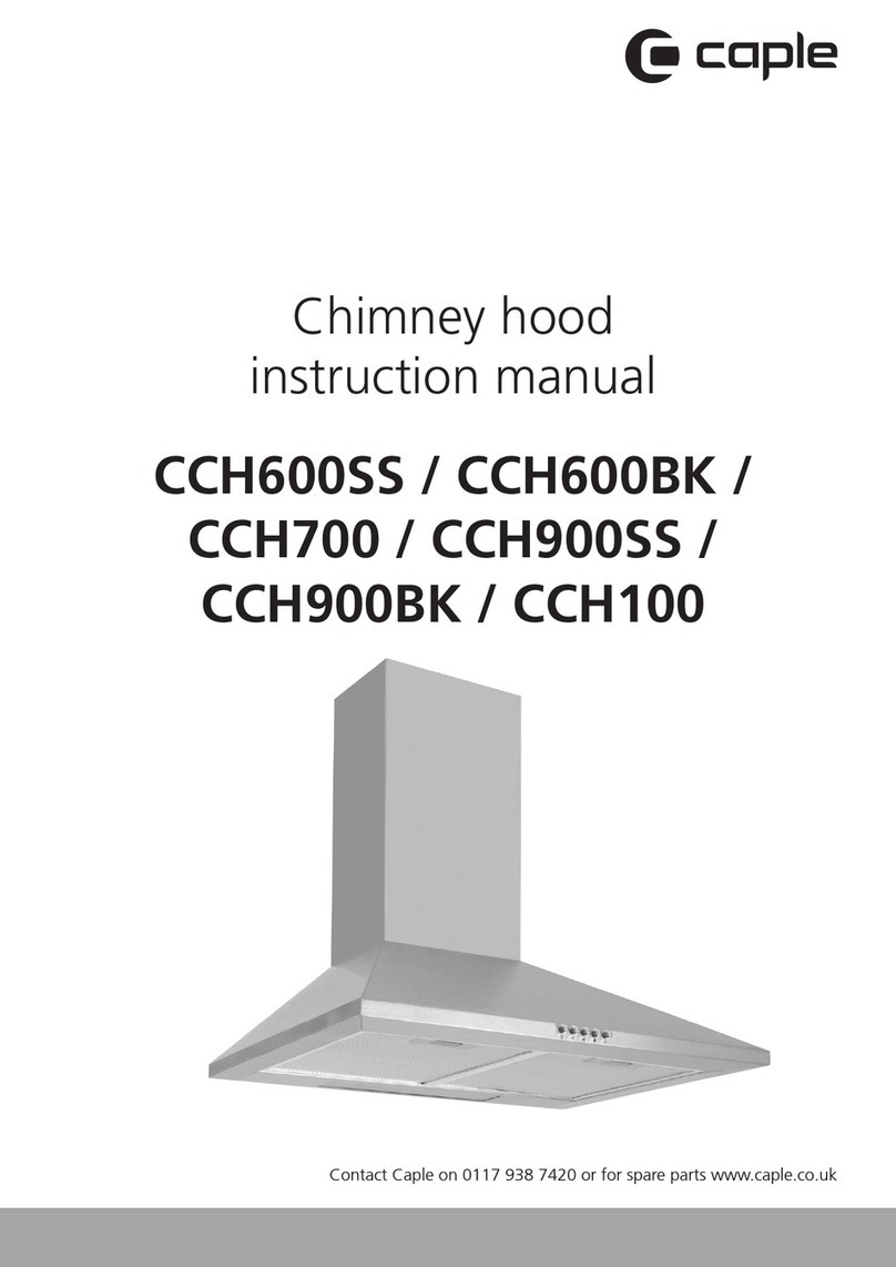 Caple CCH600SS instruction manual
