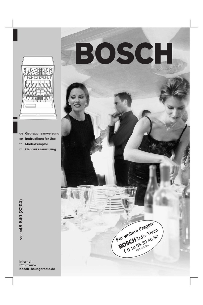 Bosch SGI59A15 User manual