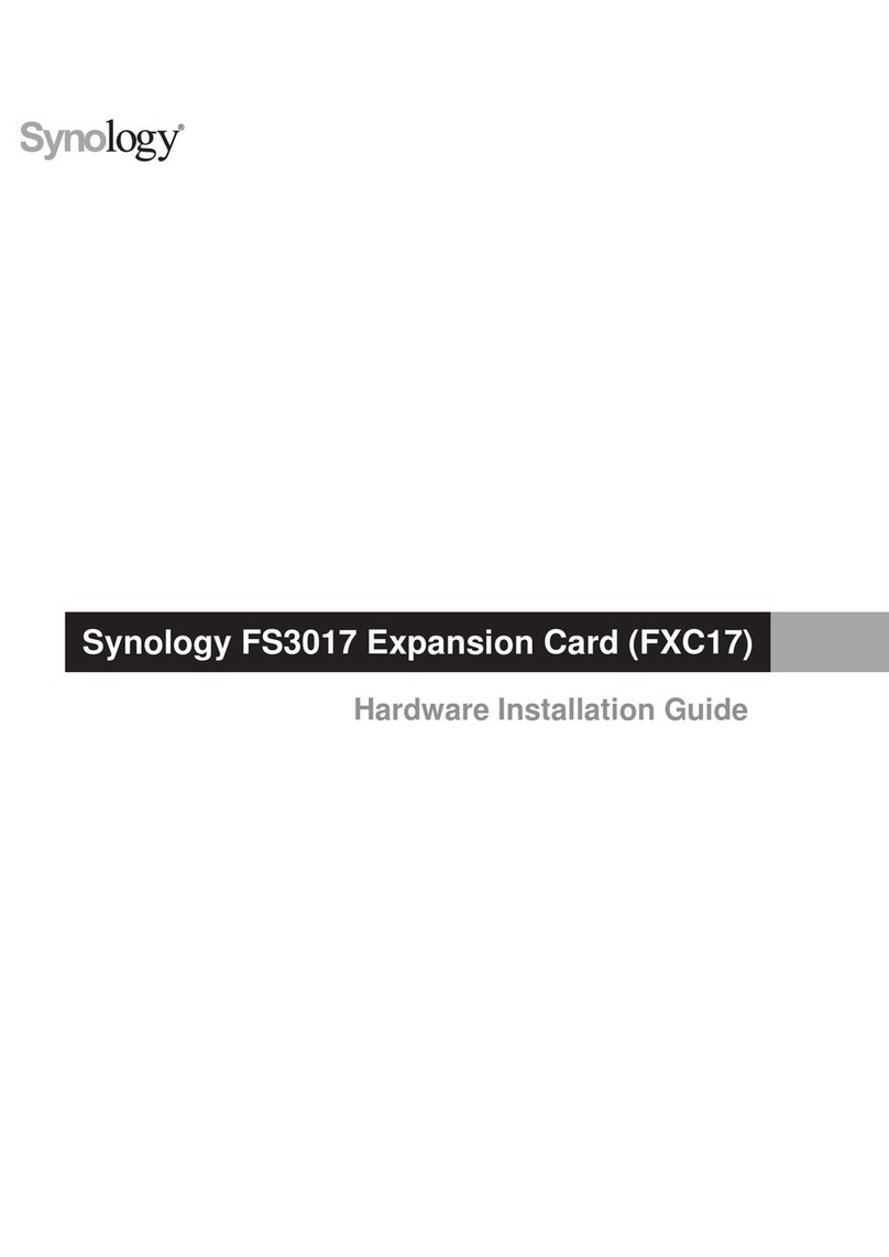 Synology FXC17 Manual