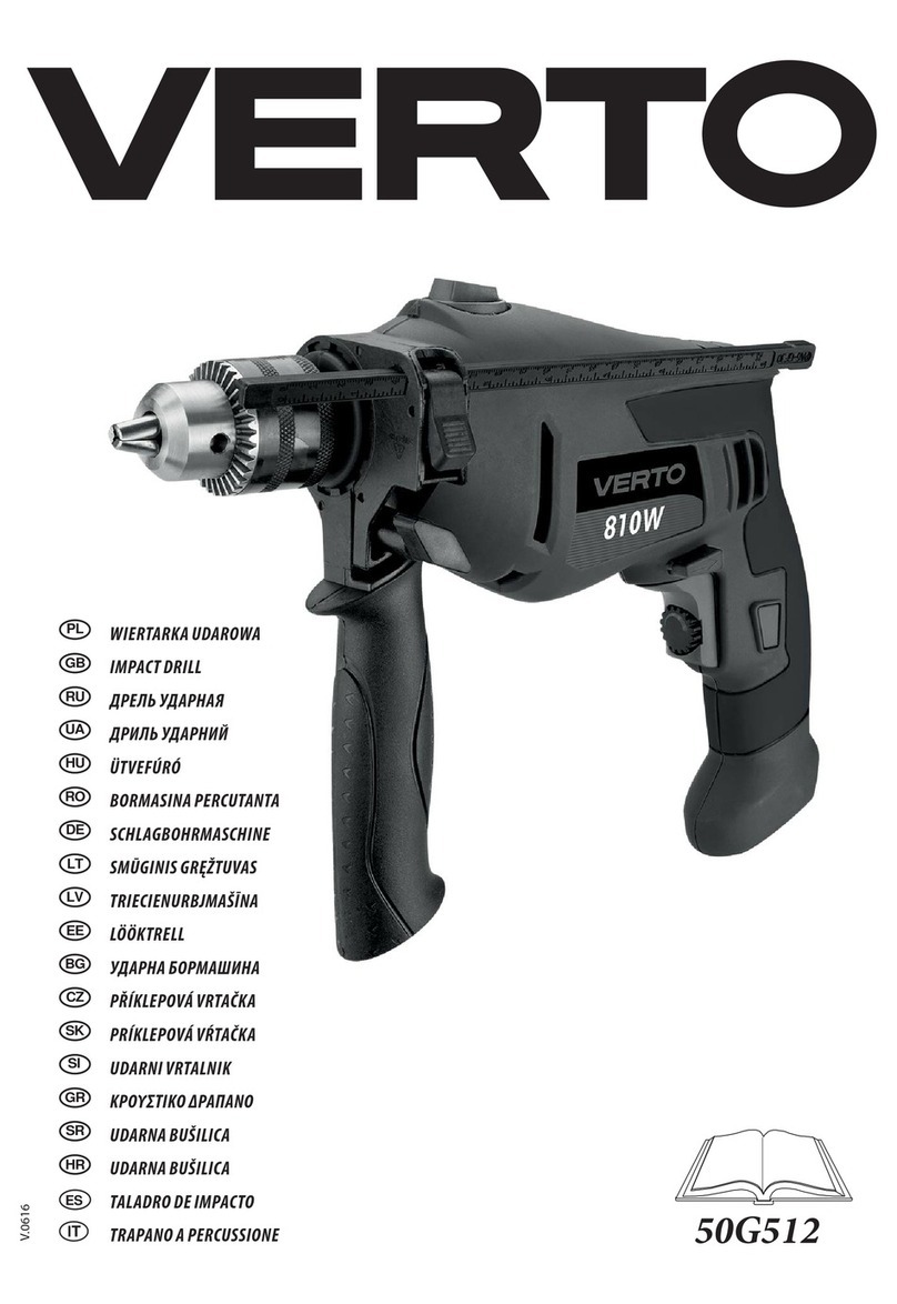 VERTO 50G512 instruction manual