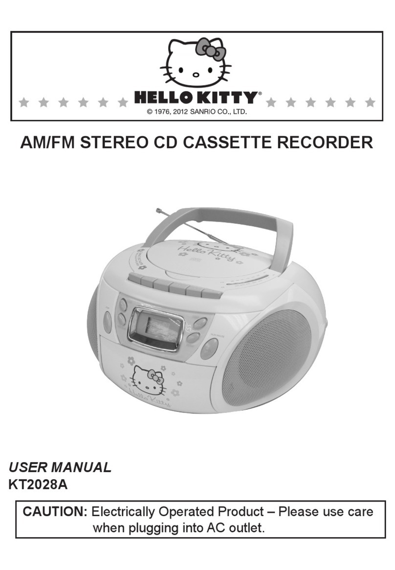 Sanrio Hello Kitty KT2028A user manual