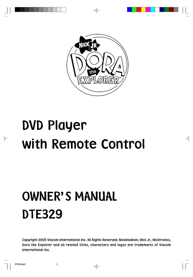 Emerson NICK JR DORA the EXPLORER DTE329 User manual