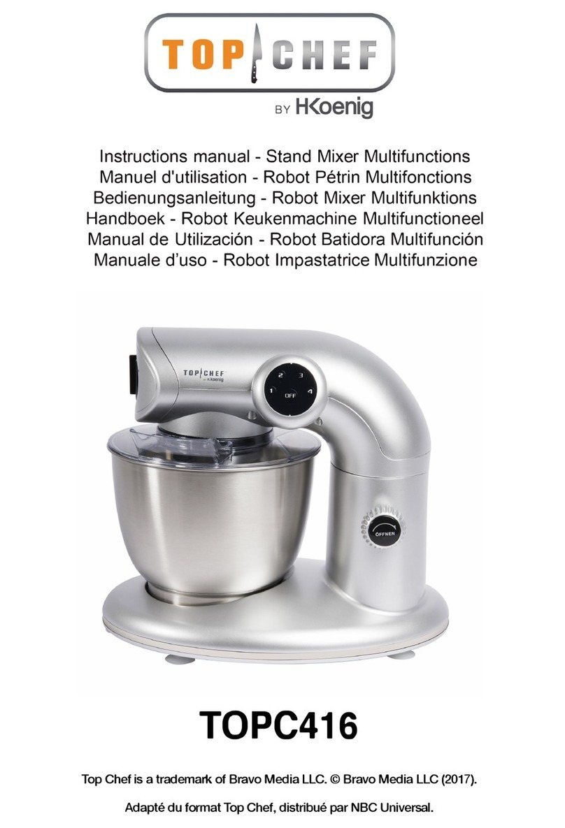 H.Koenig Top Chef TOPC416 User manual H.Koenig Top Chef TOPC416 User manual