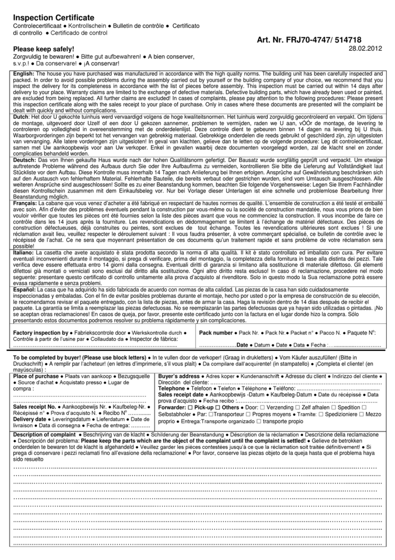 Palmako ALASKA 3 B User manual