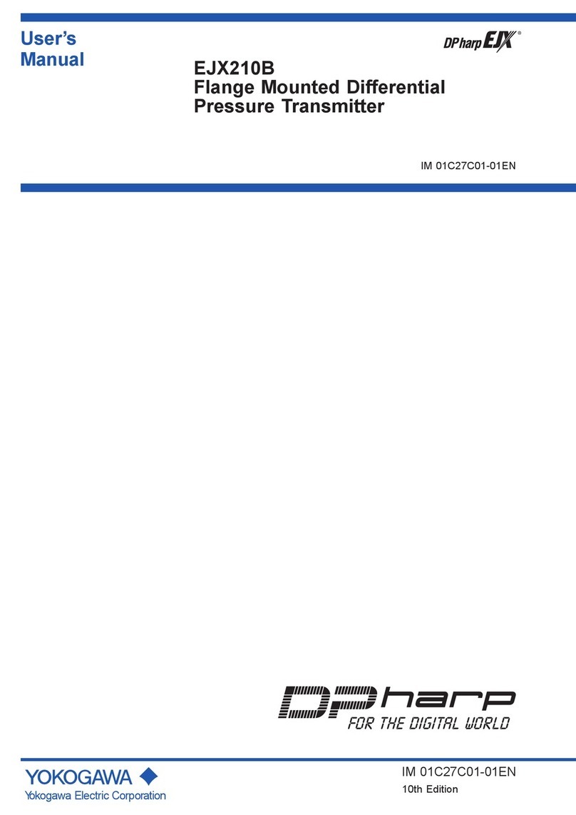 YOKOGAWA DP harp EJX210B User manual