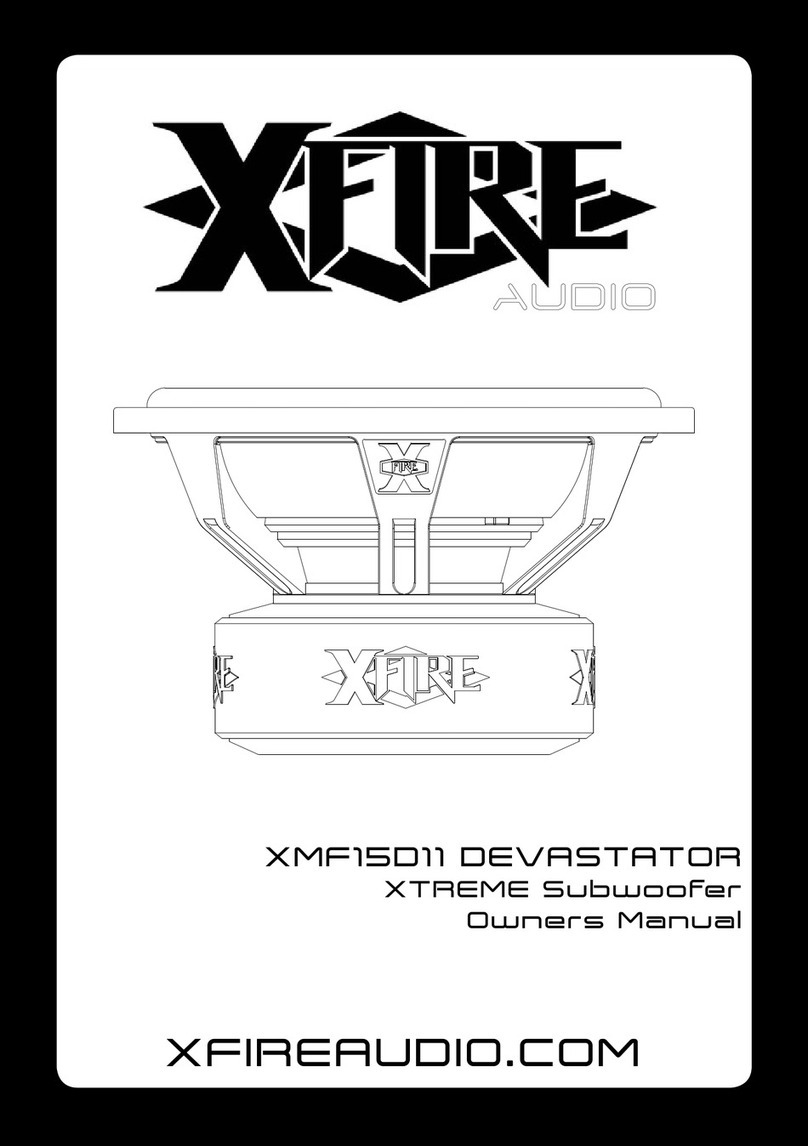 XFIRE AUDIO XTREME XMF15D11 DEVASTATOR User manual